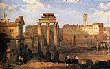 Rome Paintings - The Forum, Rome by David Roberts